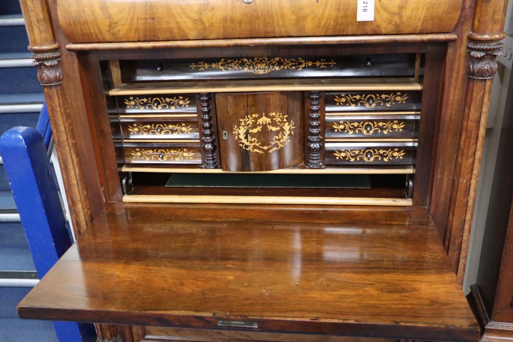 A French Empire secretaire abbatant, width 112cm, depth 63cm, height 152cm